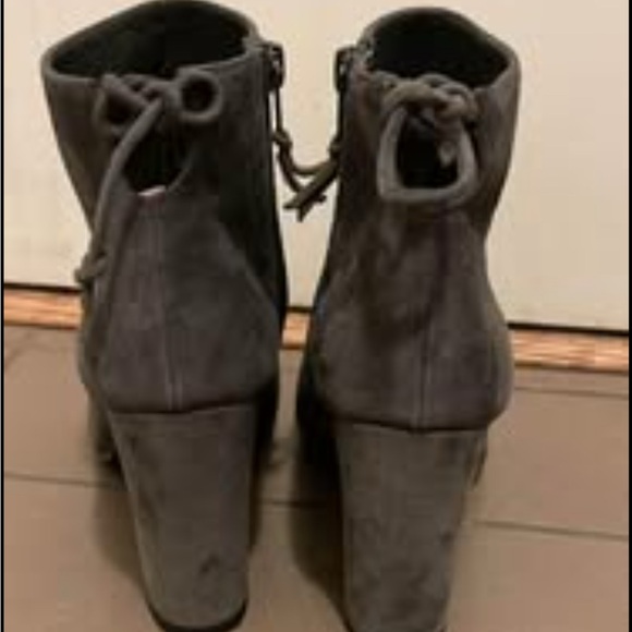 Stuart Weitzman Charcoal Suede Ankle Boots - Picture 5 of 5